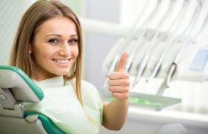Dental Patient Giving the Thumbs Up Sign Alexandria VA
