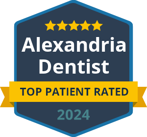 Badge Alexandria Dentist Top Patient Rated 2024