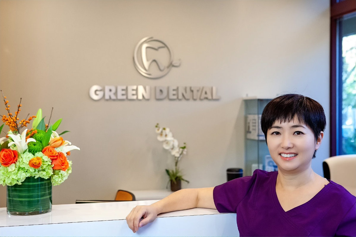 Dr. Park at front desk